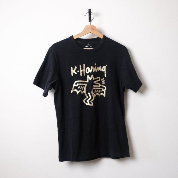 Uniqlo Other - Uniqlo Keith Haring MoMA SPRZ NY Gold Print T-shirt